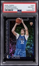 2025 Topps Cooper Flagg Black Holo Foil #9/10 Rookie RC SSP PSA 8.5 NM-MT+ POP 1