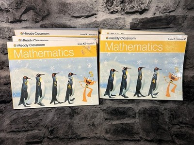 i-Ready Classroom Mathematics Grade K Teacher s Guide Lot Vol 1 & 2 (5) Boooks