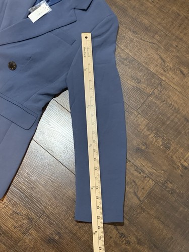 Blazer Rosedale nuovo con etichette Madewell in crepe blu notte taglia 4 $188 - Foto 8 di 9