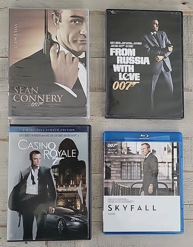 James Bond 4-Movie Lot Ultimate 007 Edition V. 2 / From Russia With Love DVDs - Picture 1 of 10