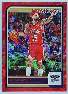2023-24 Panini Hoops Hyper Red Jose Alvarado New Orleans Pelicans 33/99 #209