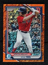2024 Bowman Chrome Prospects Orange Shimmer Refractor /25 Kyle Teel #BCP-178 1v3