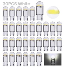 30pcs White Led License Plate Interior Light Bulb T10 194 168 W5w 2825 6000k