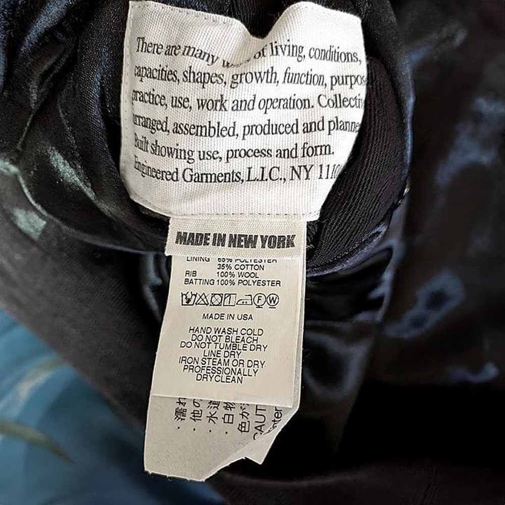 Engineered Garments Deck Jacket Seagull Print Blu… - image 11