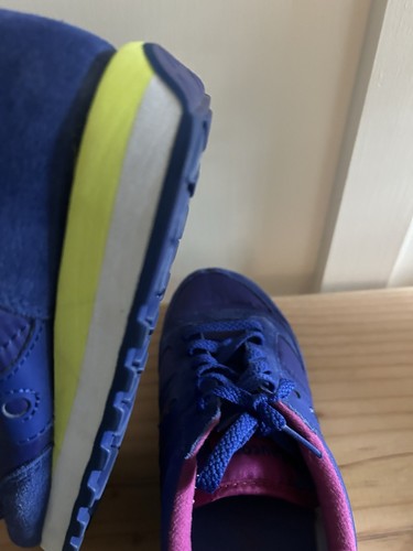 Saucony Jazz Low Pro Damengröße 8 blau Wildleder Nylon Laufen Sneaker - Bild 5 von 6