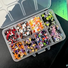 FAKE Halloween Party Mix Themed Polymer Clay Sprinkle Set/Box