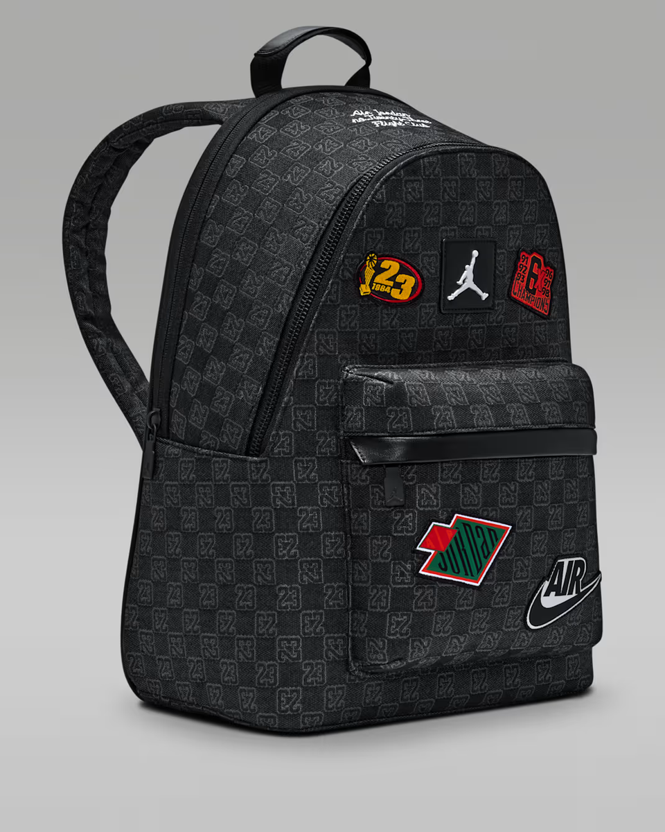 Jordan Air Monogram Backpack 20L🔥New Black Bookbag School Bag
