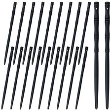 20 PCS 7 Inch Black Retro Wooden Hair Sticks Bamboo Hair Chopsticks Chinese