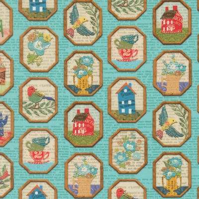 MODA - Paper Hamlet by Cathe Holden - Frames Novelty Birds Newspaper Houses -