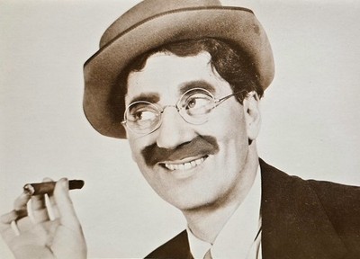 Groucho Marx original old card Ludlow Sales N. Y.  cpa AK pc