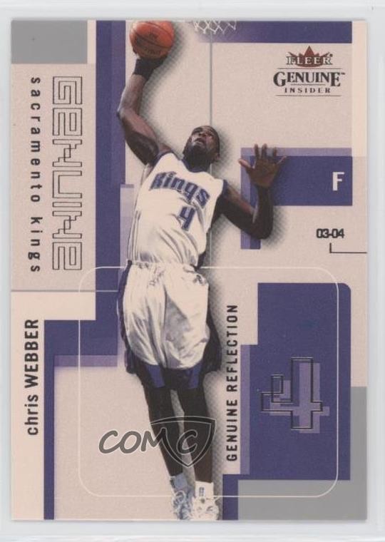 2003-04 Fleer Genuine Insider Reflections 73/99 Chris Webber #81 HOF n8q