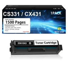 CS331 CX331 Toner Cartridge (with Chip) Replacement for Lexmark 20N10K0 Toner...
