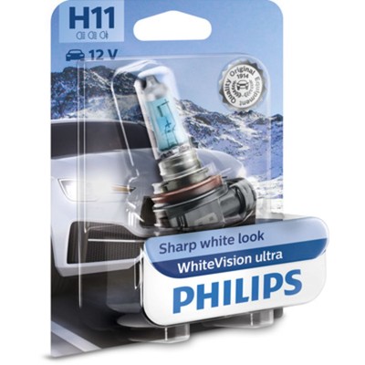 Glühlampe Halogen PHILIPS H11 WhiteVision Ultra 12V, 55W, 1 Stück [I]