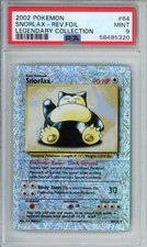 2002 POKEMON LEGENDARY COLLECT #64 REVERSE HOLO FOIL SNORLAX PSA 9