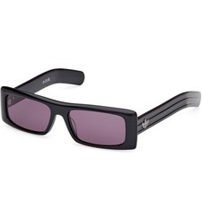 Adidas Unisex Sunglasses Shiny Black Plastic Rectangular Full Rim OR0124 5501A