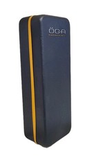 GA MOREL FRANCE EYEGLASS/SUNGLASSES CASE CLOTH SET. NAVY/YELLOW NWI