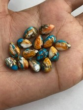 Natural Oyster Copper Turquoise Pear Cabochon 5x7mm To 20x25mm Loose Gemstone