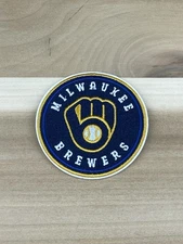MILWAUKEE BREWERS MLB BASEBALL EMBROIDERED IRON ON PATCH 2.75
