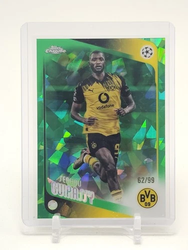 SERHOU GUIRASSY 2025-26 TOPPS CHROME UCL GREEN SAPPHIRE /99 #59 BVB Q5332