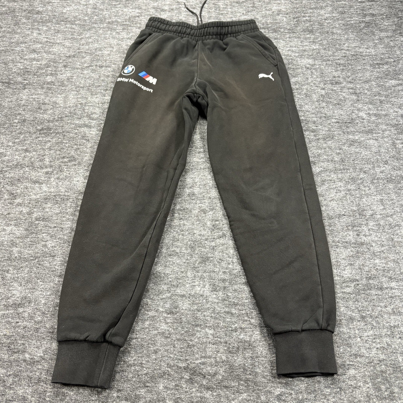 Puma BMW Motorsport Sweatpants Men’s S Black Joggers Athletic Track Logo