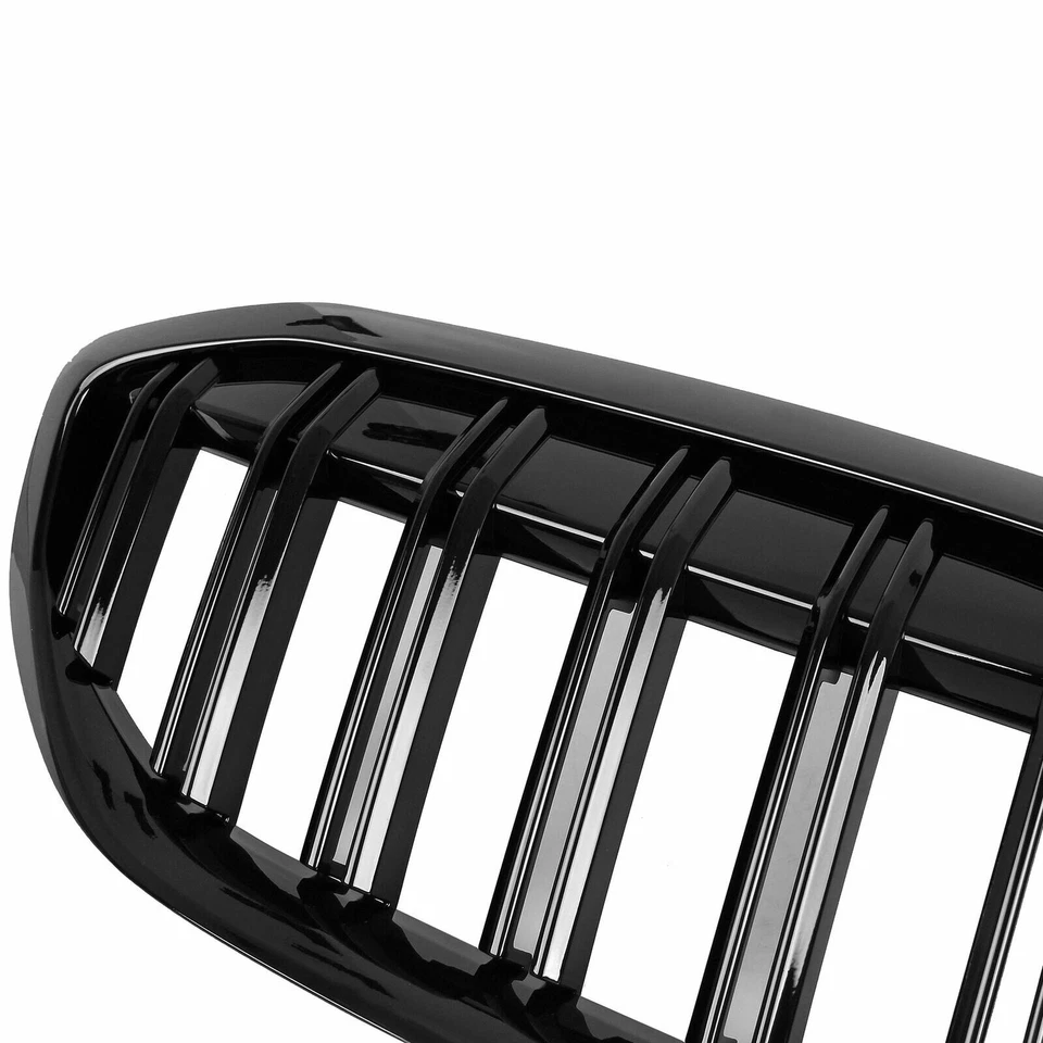 Parrillas de parachoques delantero negro brillante para BMW G20 G21 serie 3 330i 2019-2022 Foto 3 de 4