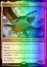 MTG Magic the Gathering Shabraz, the Skyshark (14/355) Commander 2020 LP FOIL