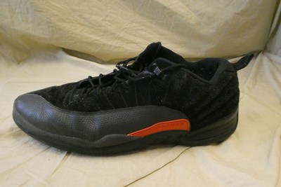 black and orange jordan 12