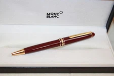 Montblanc  Meisterstuck  Ballpoint Pen Bordeaux & Gold Trim 164R New In Box