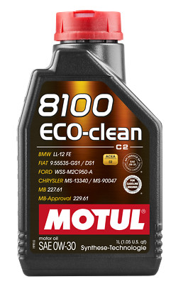 Motul 109671 8100 Eco-clean 0W30 für KIA LAND ROVER LEXUS MITSUBISHI