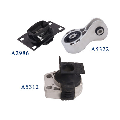 3 Engine Motor & Transmission Mount for 2008 2009 2010 2011 Ford Focus 2.0L l4