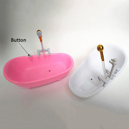 1/6 Miniature Dollhouse Electric Bathtub Shower Bathroom Furniture Accessories - Bild 2 von 11
