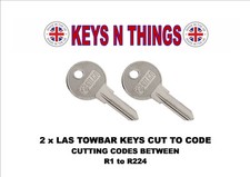 2 X Las Ronis Mont Blanc Roof Box Bar Rack Towbar Petrol Cap Keys R1-r224