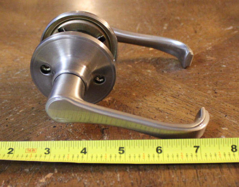 Schlage J10TOR619 Torino Passage Door Knob Handel Lever Righ, Left Satin Nickel