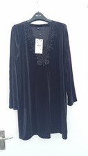 BNWT Zara Velvet V Neck Embroidered Mini Short Dress M Medium Party Clubbing 