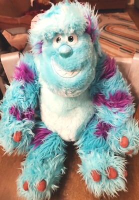 Disney Pixar Large Plush Sully Monsters Inc University Just Play 18'' Sullivan 
