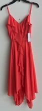 Premium Amour Coral Evening Party Dress NEW Medium