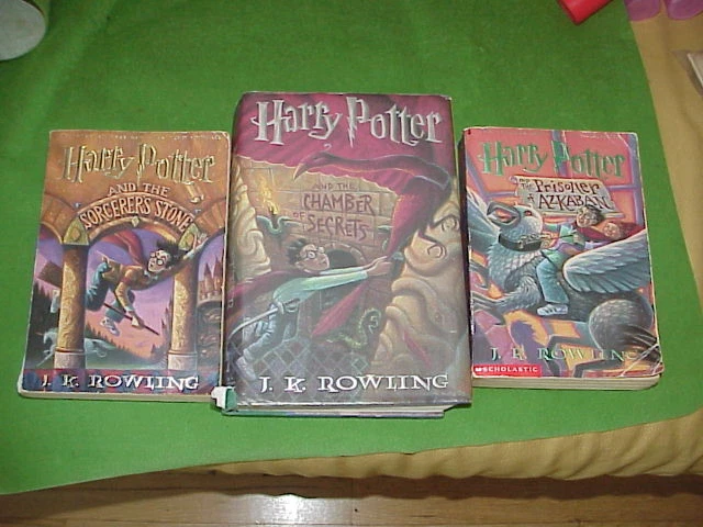 SCHOLASTIC HARRY POTTER BOOKS 1, 2, &3