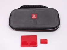 OEM Nintendo Switch LITE Game Travel Carrying Case Gray With Cartridge Holder 