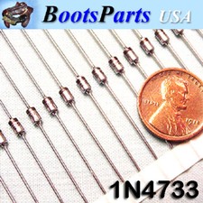  8 1N4733 5.1 Volt 10 1 Watt ZENER Diode  Genuine MOTOROLA  USA SELLER  