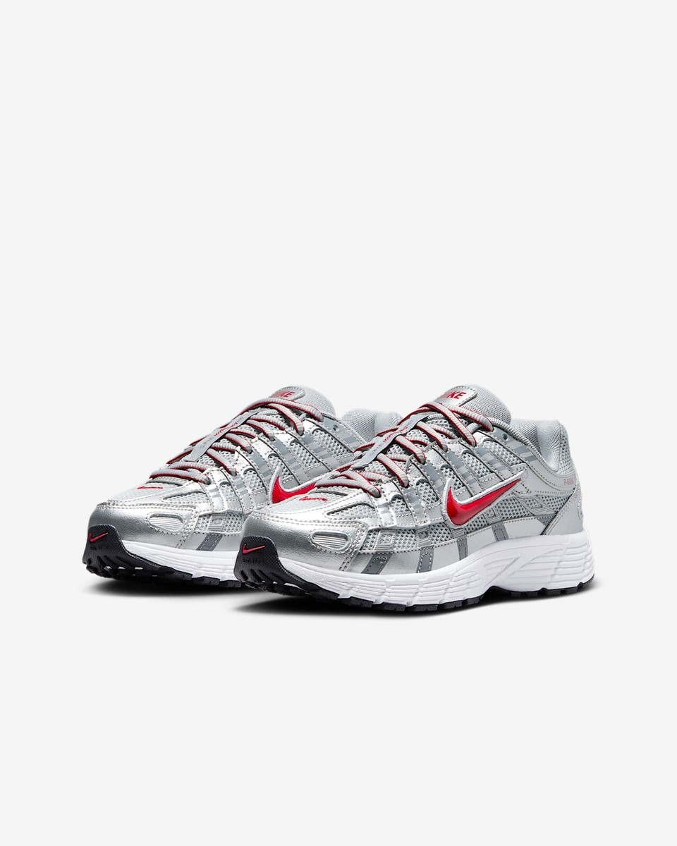 シューズ・サンダルその他 Nike P6000 Junior Shoes HV5064-004 Nike GS P-6000 Metallic Silver Gym Red HV5064-002 Size 3.5Y