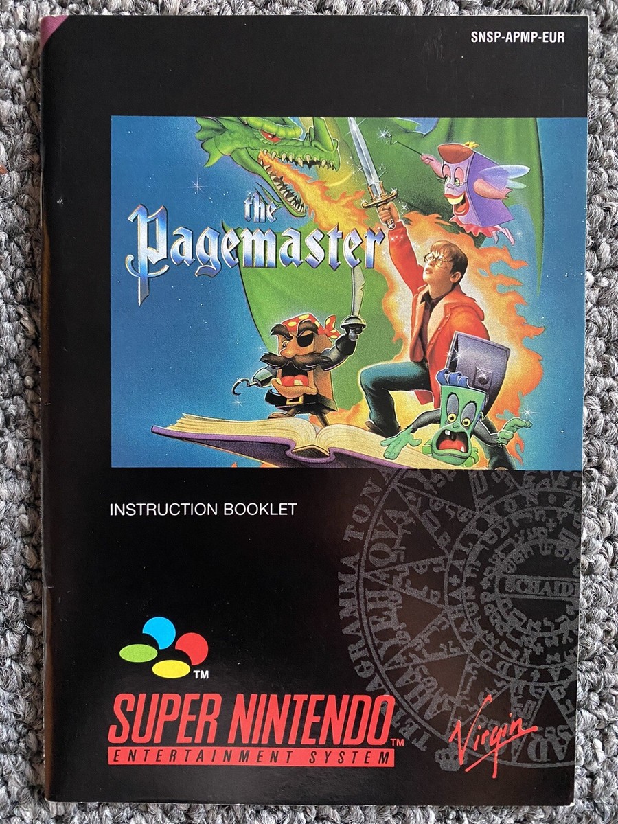 The Pagemaster SNES. UK PAL the Page Master For Super Nintendo