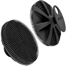 Silicone Body Scrubber Exfoliating Shower Brush Soft Skin Cleaner for Bath & Spa