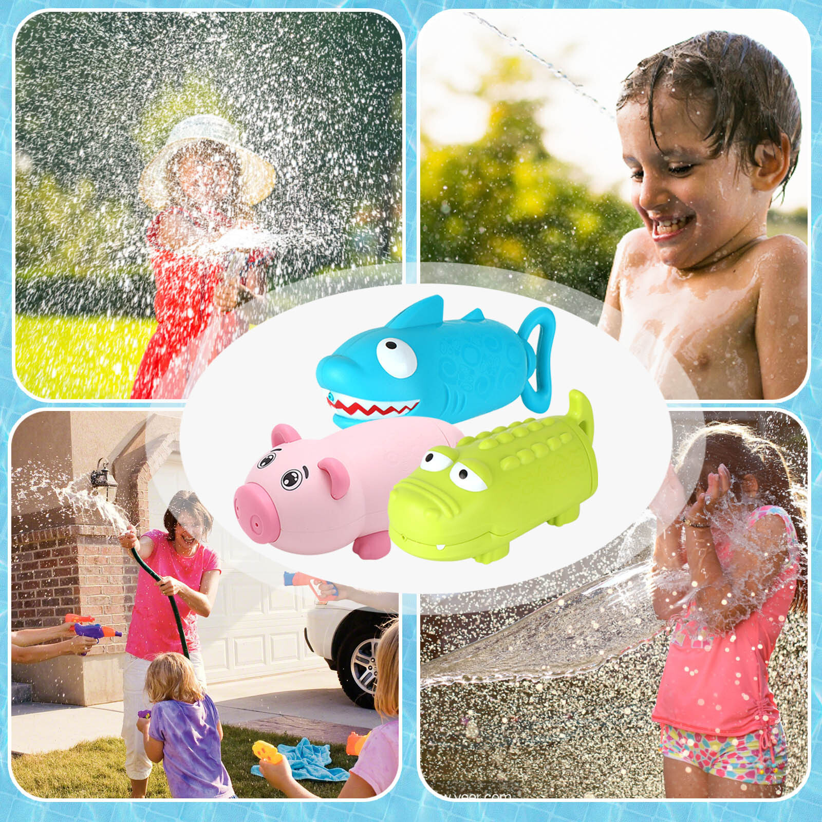 Animal Water Blaster Squirt Toy With Soaker Toy For Boys Girls Kids