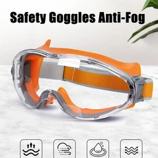 Industrial Grade Safety Goggles Anti Fog Clear Lens Lab Goggles Eye Protection