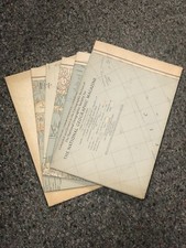 VINTAGE AFRICA AND ASIA NATIONAL GEOGRAPHIC SOCIETY MAPS 1935 & LATER SET OF SIX