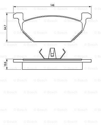 Kit Pastiglie Freno Anteriori Bosch Volkswagen Golf Iv Up Audi A3 (8l1) - Miniatura 4