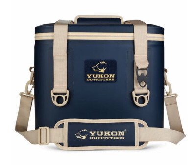 YUKON OUTFITTERS 30 Can Tech Cooler, Navy/Tan