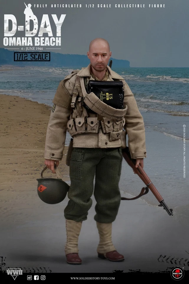 Figura Sargento 1/12 Soldier Story SSM-005 D-DAY WWII US 2nd Ranger Batallón Foto 4 de 4