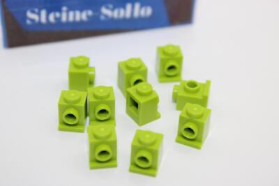 Lego (c) 10x Konverter - 1x1 - lime grün - 4070 - Ritterburg - lindgrün