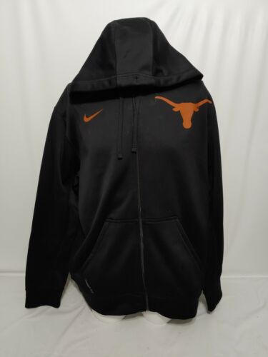 Nike Thermafit Black Orange Texas Longhorns Logo Full Zip Hoodie Mens Size XL - Bild 1 von 3